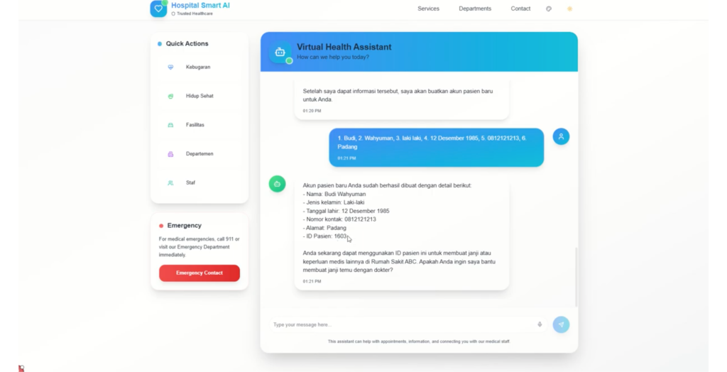 smart hospital assistance